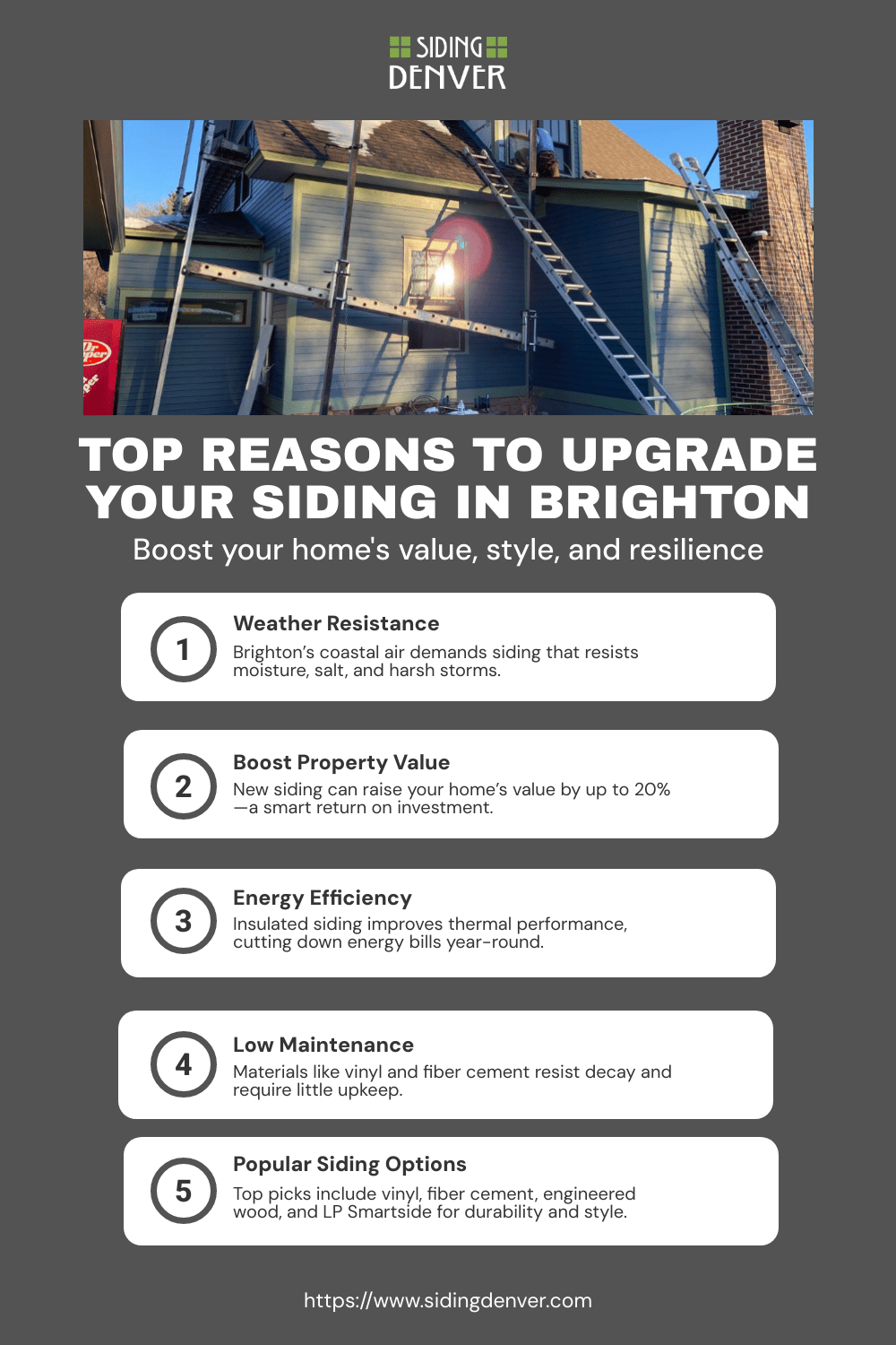 Siding Options in Brighton